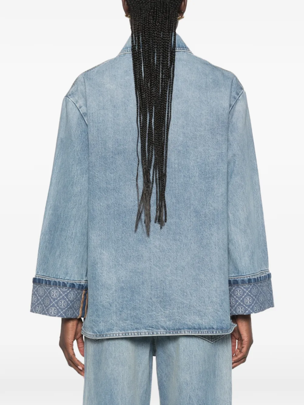 Tory Burch Denim jack Blauw