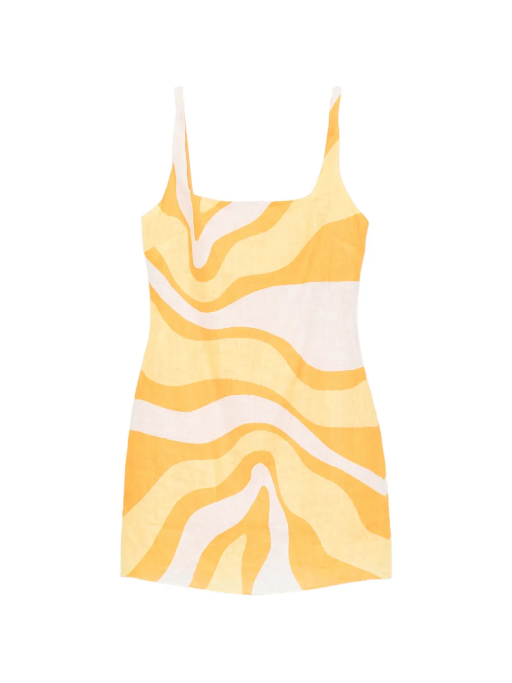 Cala de la Cruz Siela abstract-print mini dress - Giallo