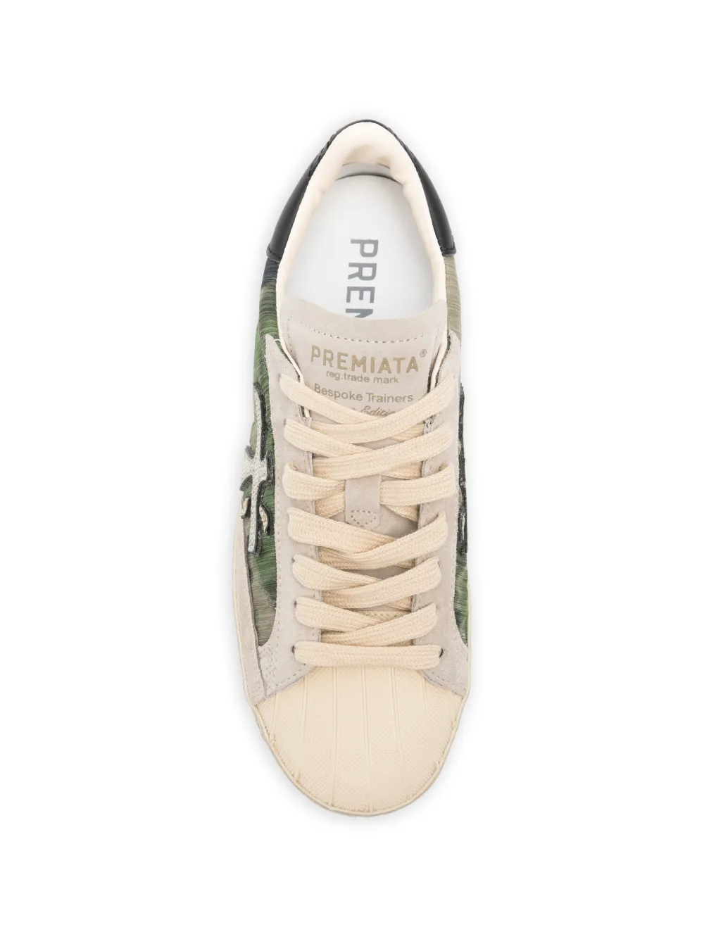 Premiata Sneakers met logo-applicatie Groen