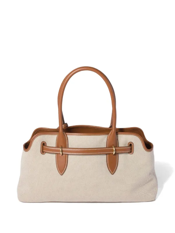 MIU MIU バッグ Miu Miu Aventure Canvas And Leather Bag | Neutrals | FARFETCH ZA