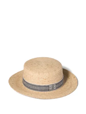 mi⟡様へ Miu Miu Raffia Hat | Neutrals | FARFETCH ZA