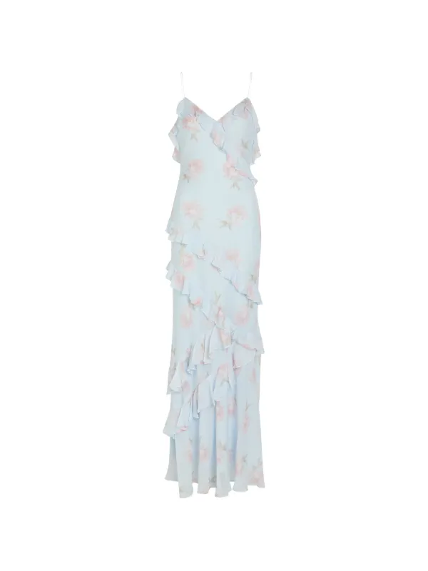 LoveShackFancy Rialto floral-pattern Maxi Dress | Blue | FARFETCH LoveShackFancy Rialto floral-pattern Maxi Dress | Blue | FARFETCH