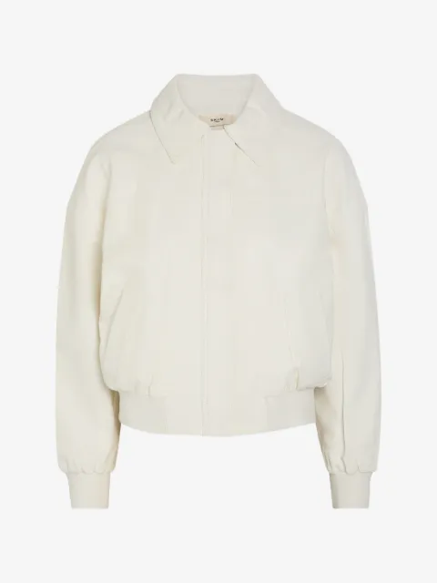 Skiim Boxy leather bomber jacket