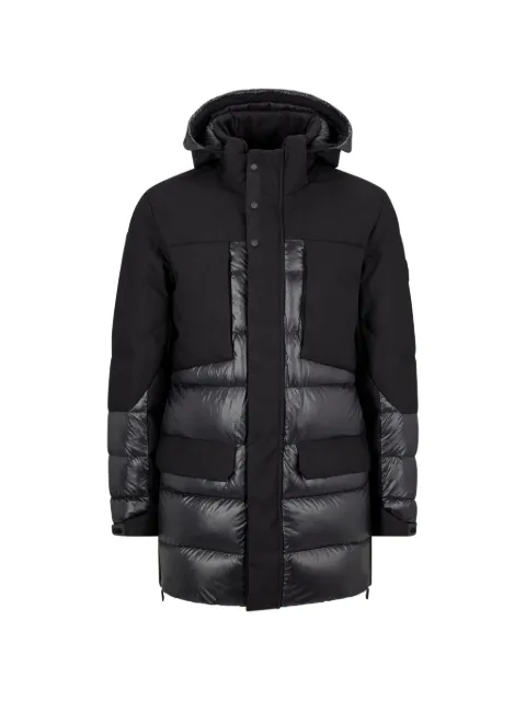 BOSS hooded panelled down jacket