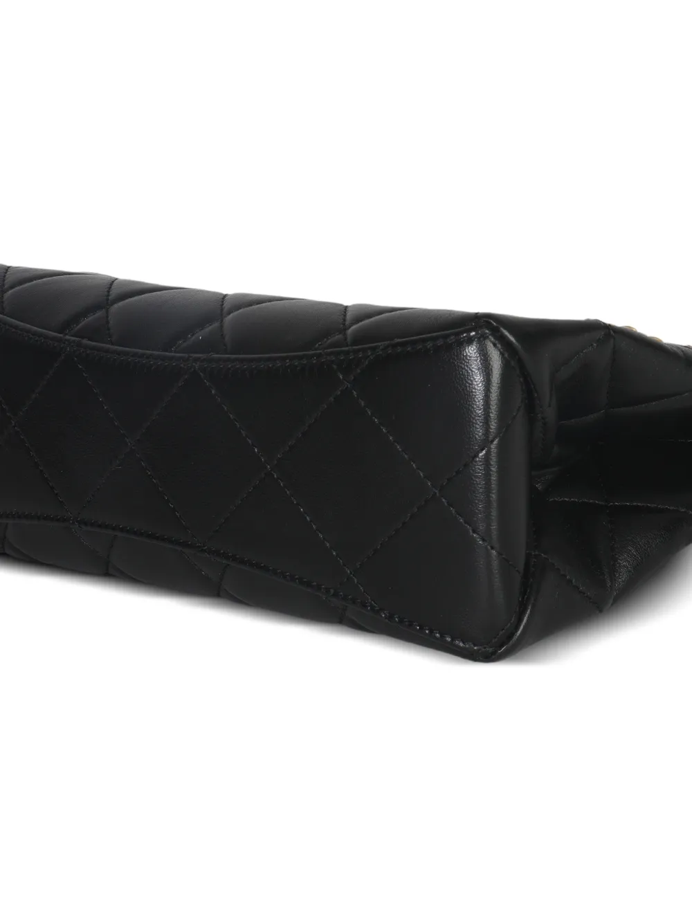 2021-2025 Small Cc Pearls Bar Handle Shopping Quilted Bag