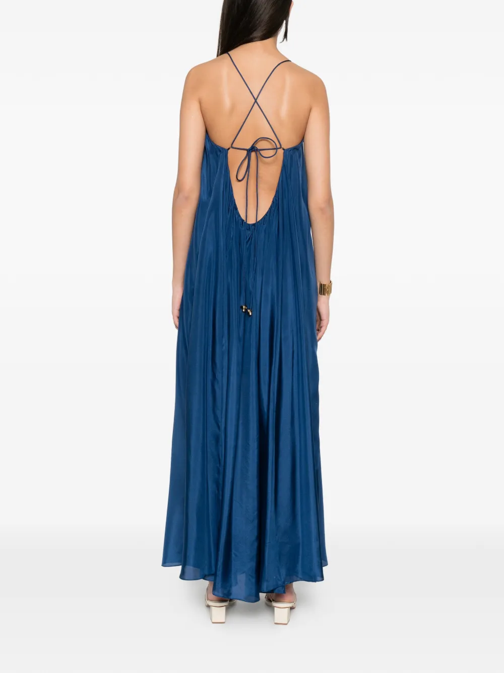ZIMMERMANN Aster jurk verfraaid met kralen Blauw