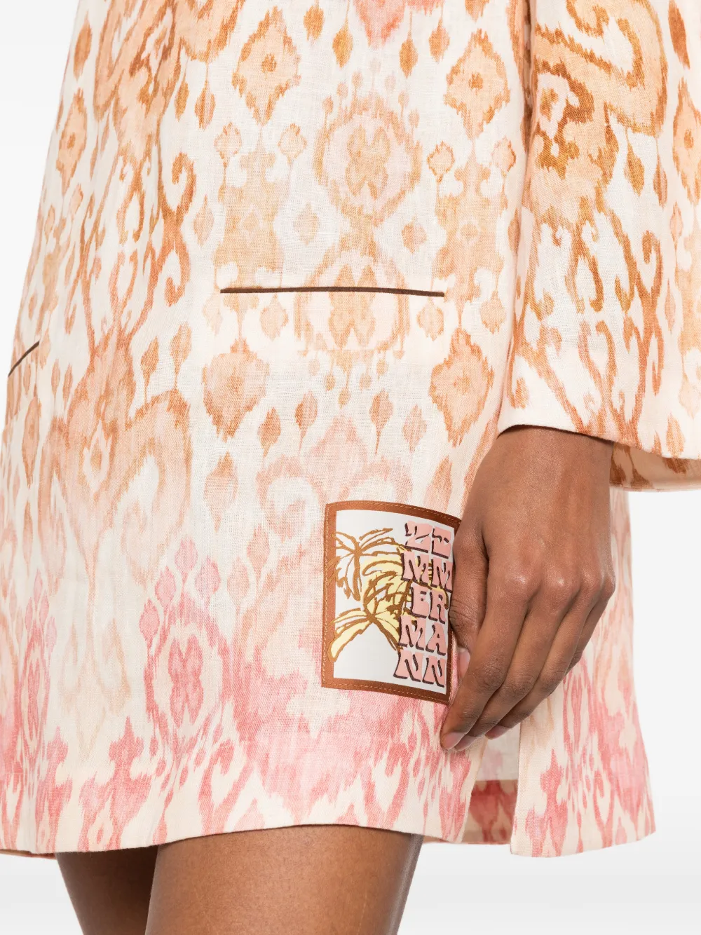 ZIMMERMANN Aster Jurk met print Roze