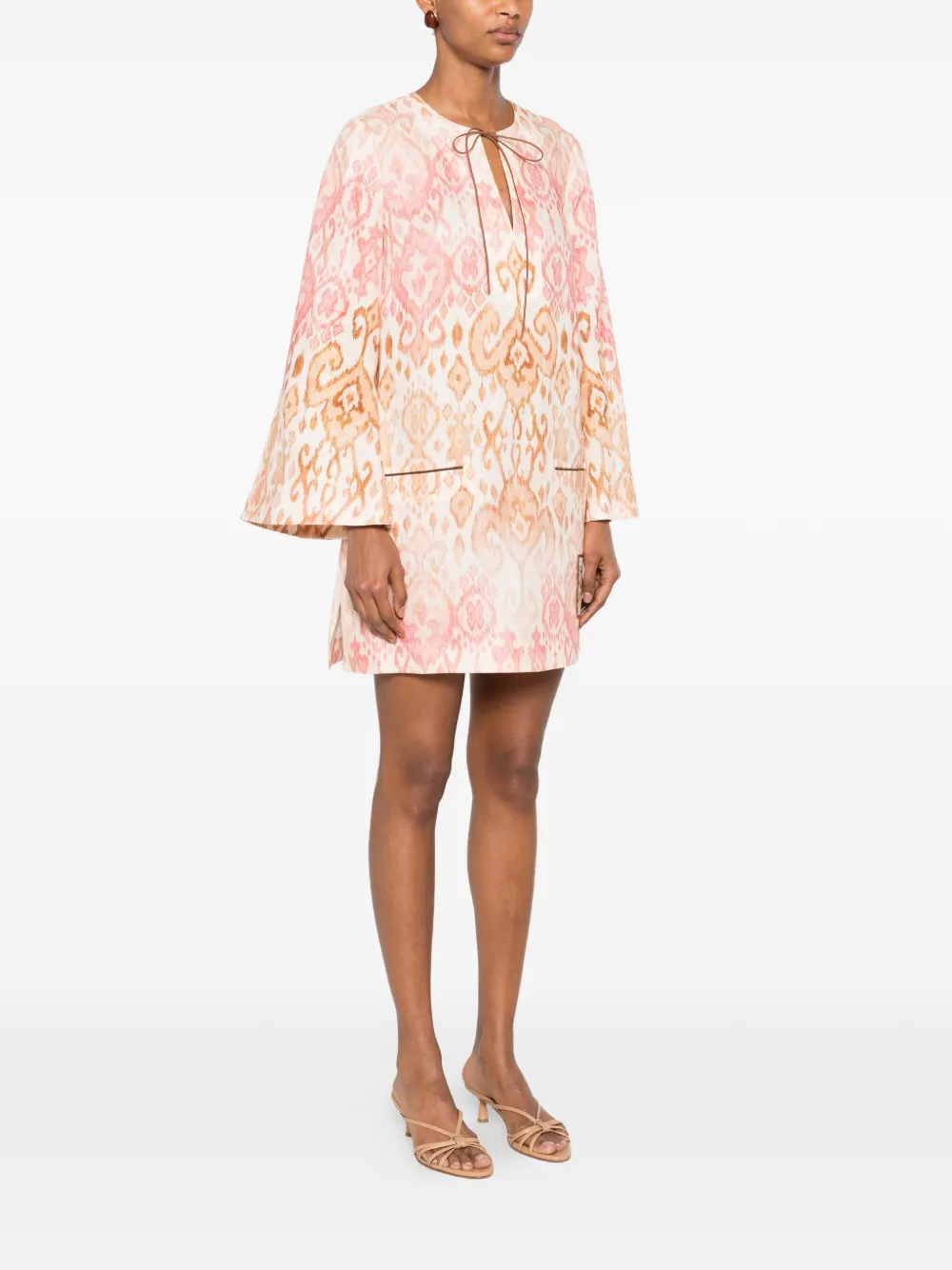 ZIMMERMANN Aster Jurk met print Roze
