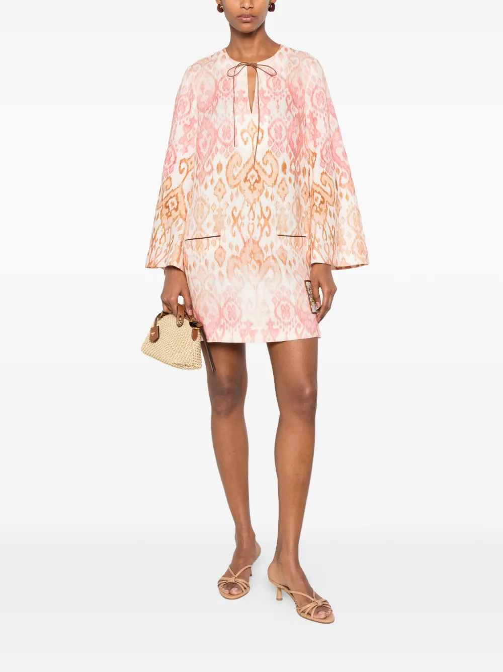 ZIMMERMANN Aster Jurk met print Roze