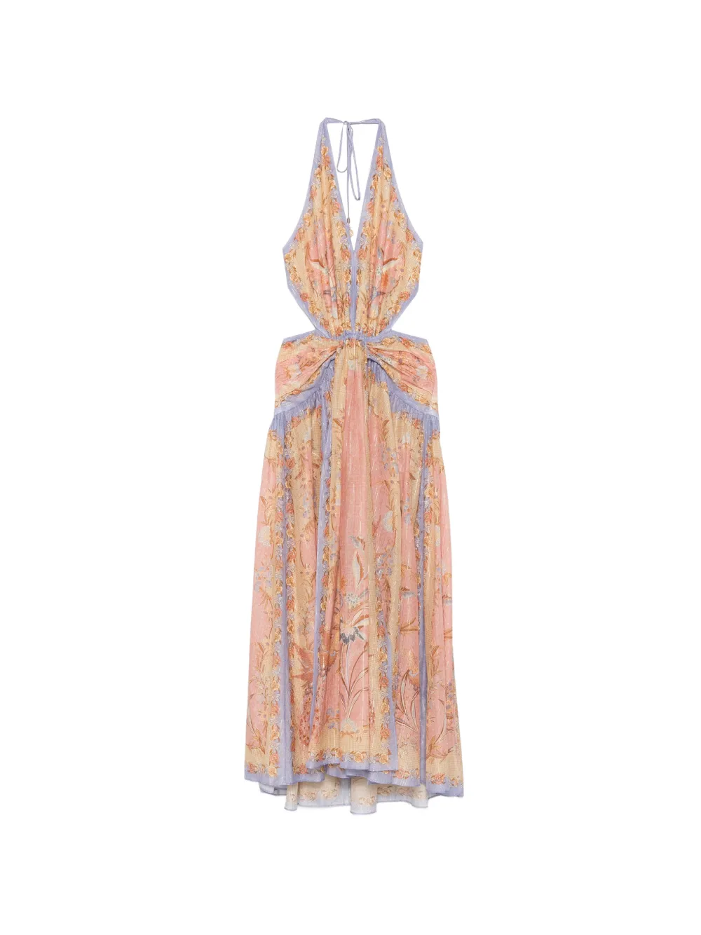 ZIMMERMANN Indra plunge-neck maxi dress - Toni neutri