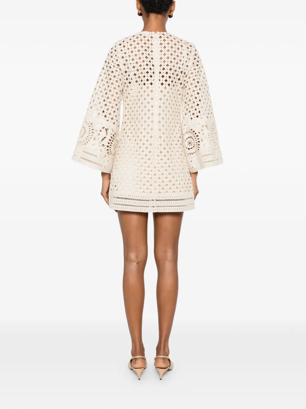 Zimmermann Ottie plunge mini dress | Smart Closet Zimmermann Ottie plunge mini dress | Smart Closet