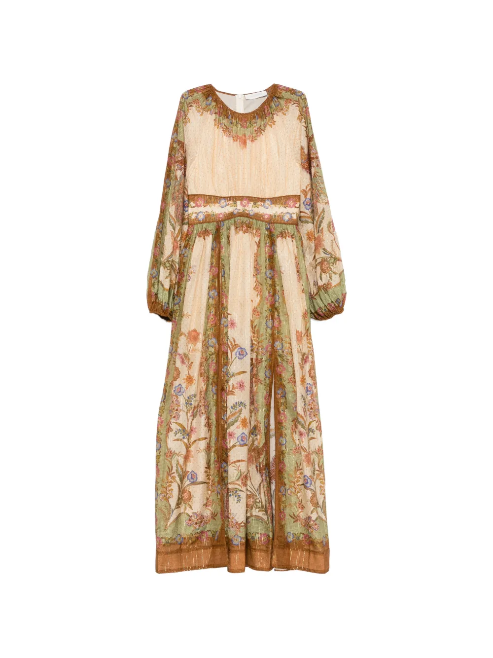 ZIMMERMANN Indra floral-print maxi dress - Toni neutri