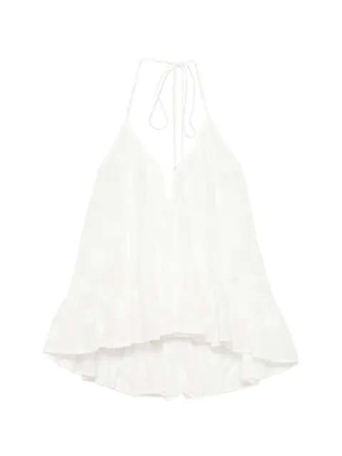 ZIMMERMANN Solstice polka-dot ruffled blouse