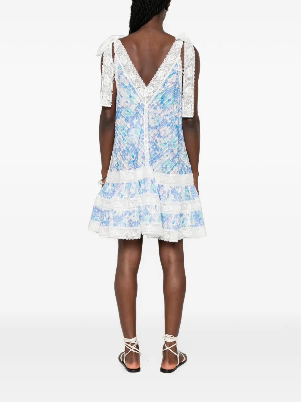 ZIMMERMANN Solstice lantaarn mini-jurk Blauw