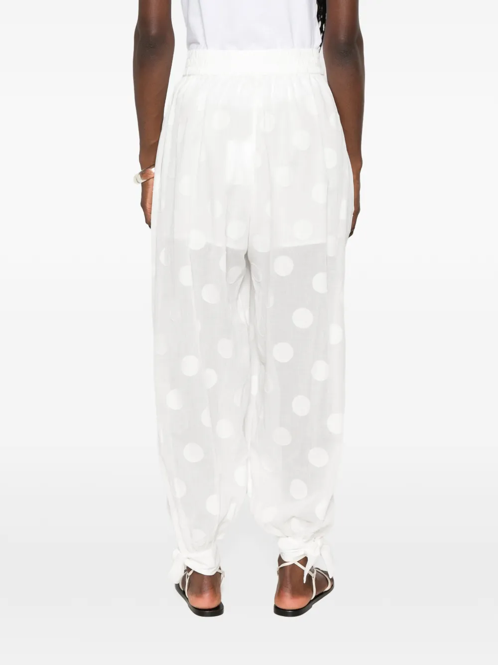 ZIMMERMANN Solstice broek met stippen Beige