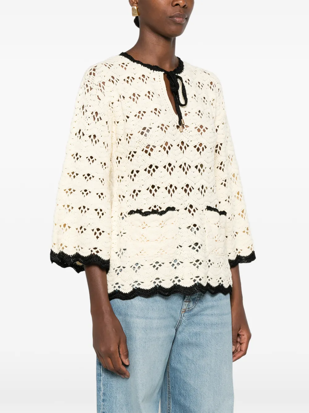 ZIMMERMANN Aster tuniek Beige