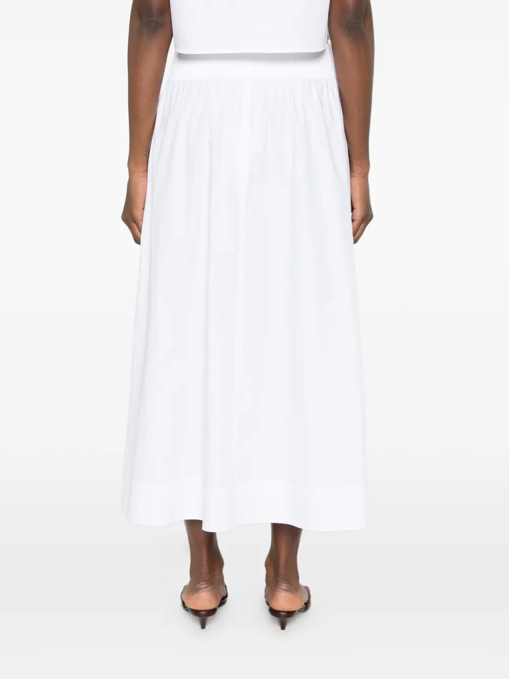 Tory Burch Button-down katoenen mini-rok Wit