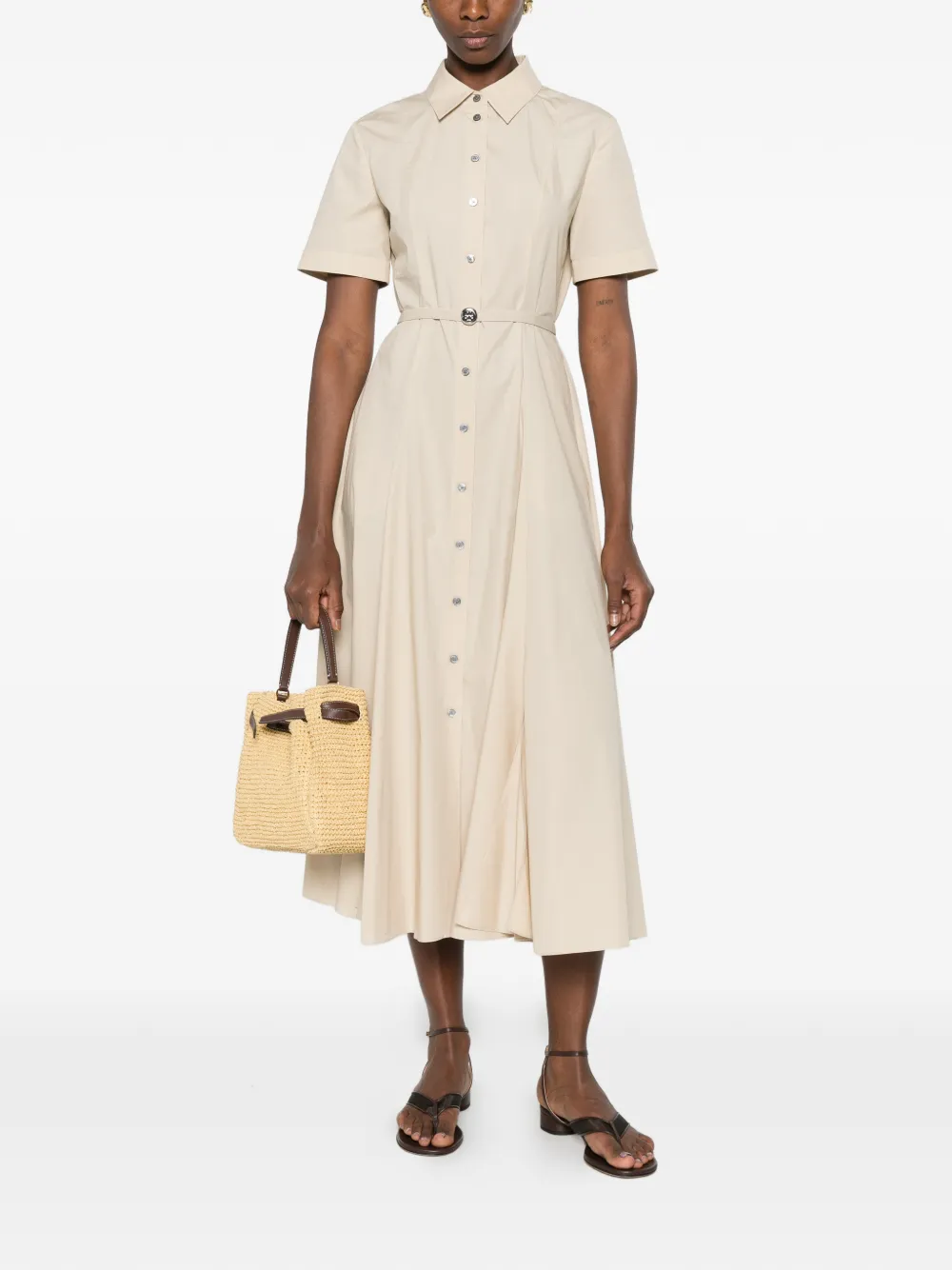 Tory Burch Katoenen blousejurk Beige