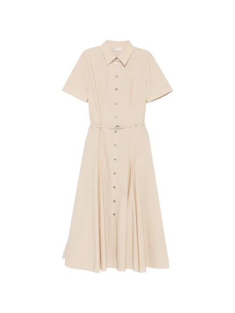 Tory Burch belted short-sleeve midi shirt dress