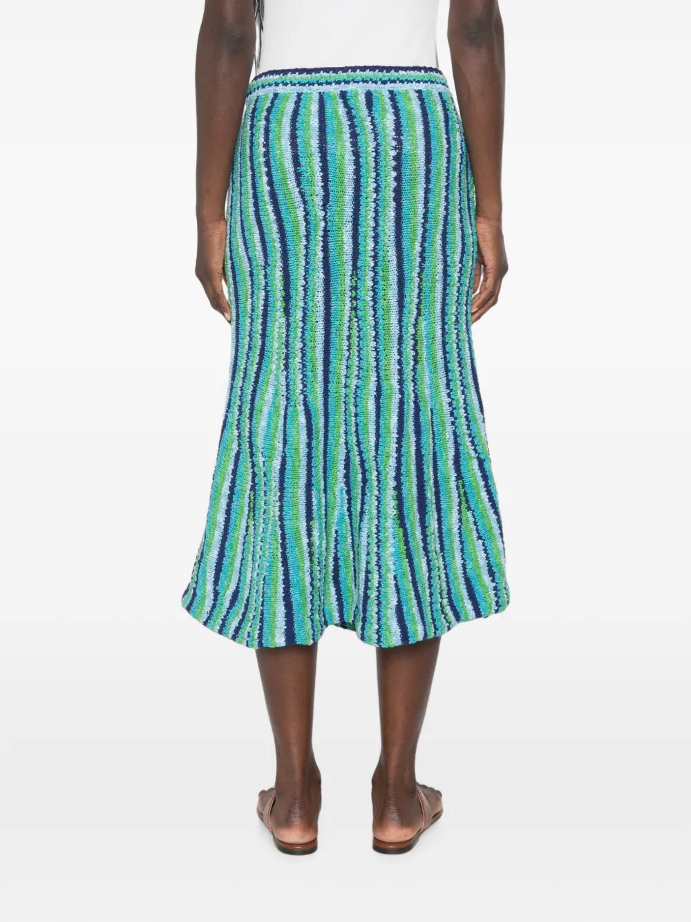 Tory Burch Gestreepte rok Blauw