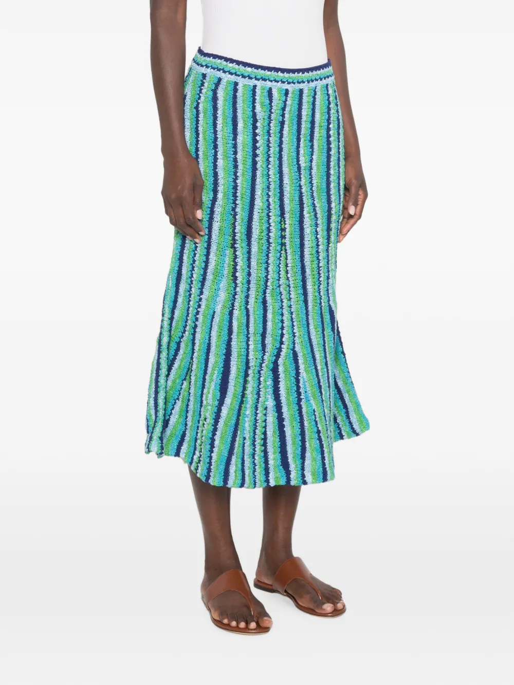 Tory Burch Gestreepte rok Blauw