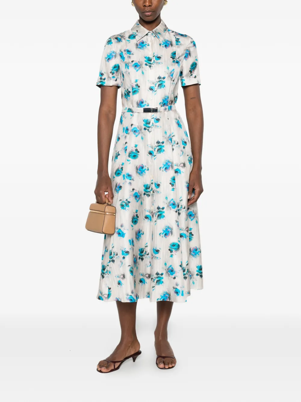 Tory Burch Blousejurk met bloemenprint Wit