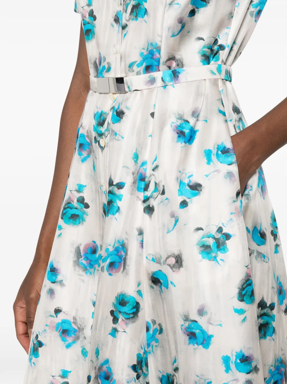 Tory Burch Blousejurk met bloemenprint Wit