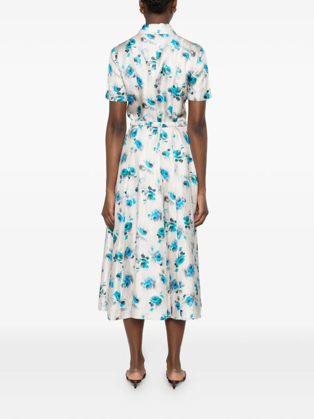 Tory Burch Blousejurk met bloemenprint Wit