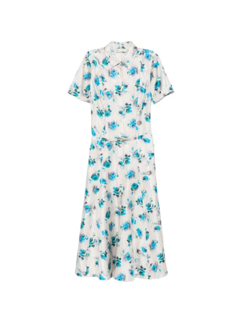 Tory Burch floral-print flared shirt dress