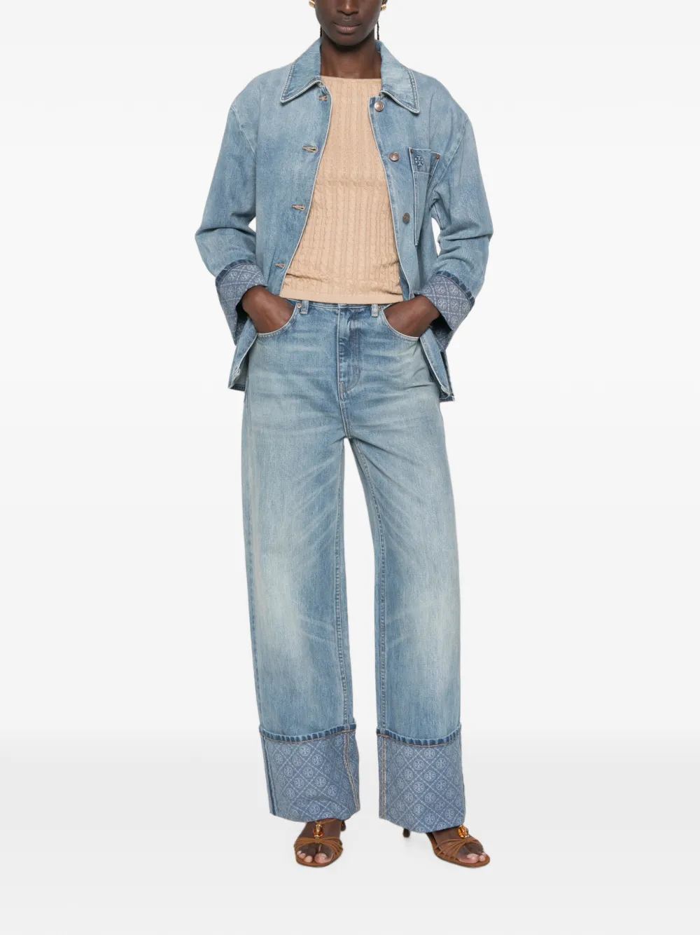 Tory Burch Straight jeans Blauw