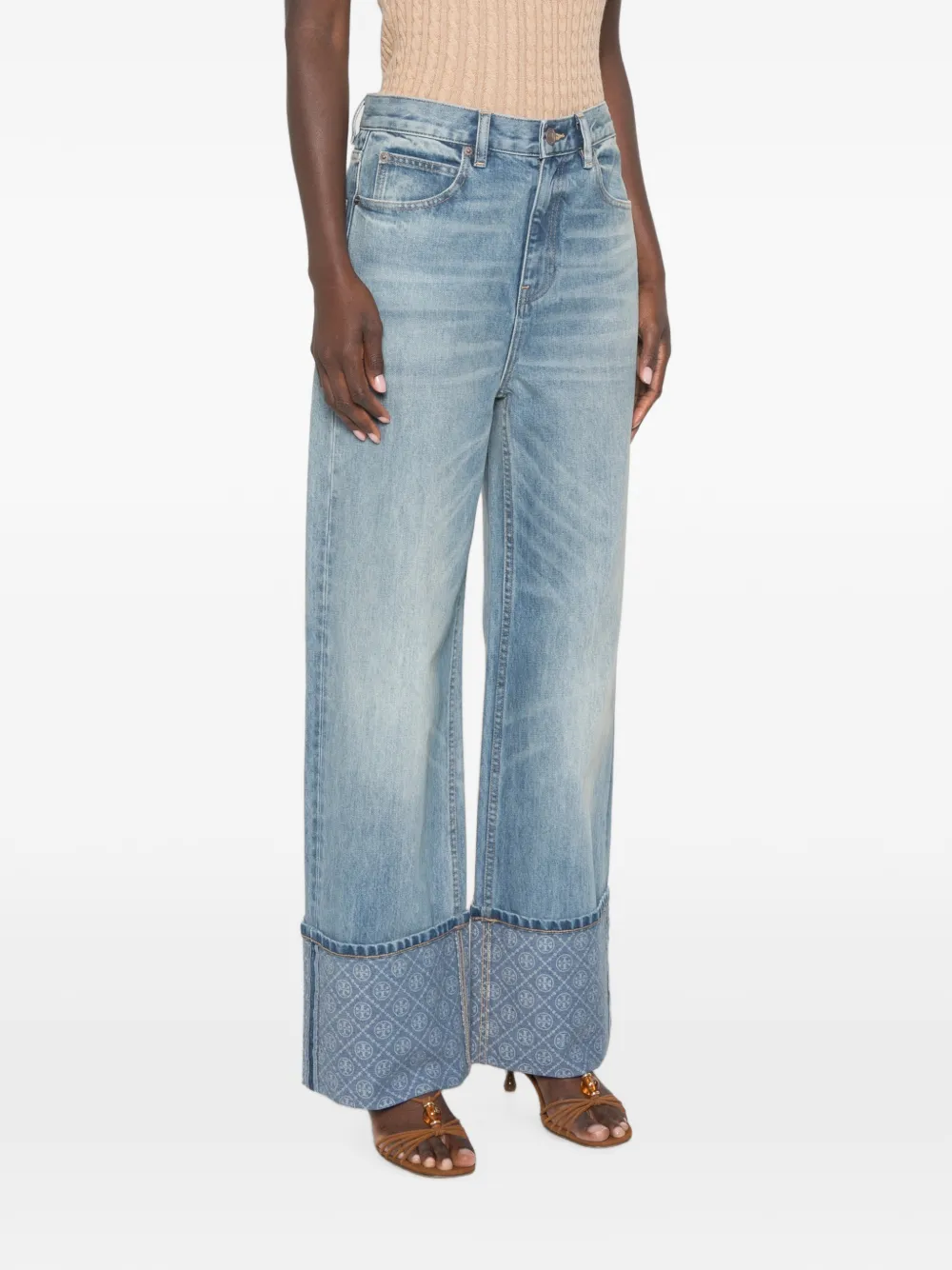 Tory Burch Straight jeans Blauw