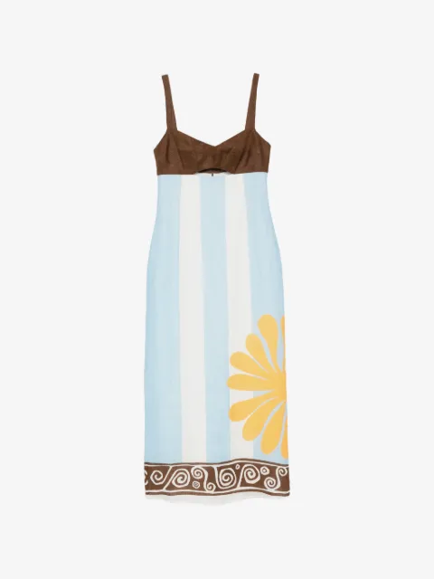 Cala de la Cruz Nara striped midi dress