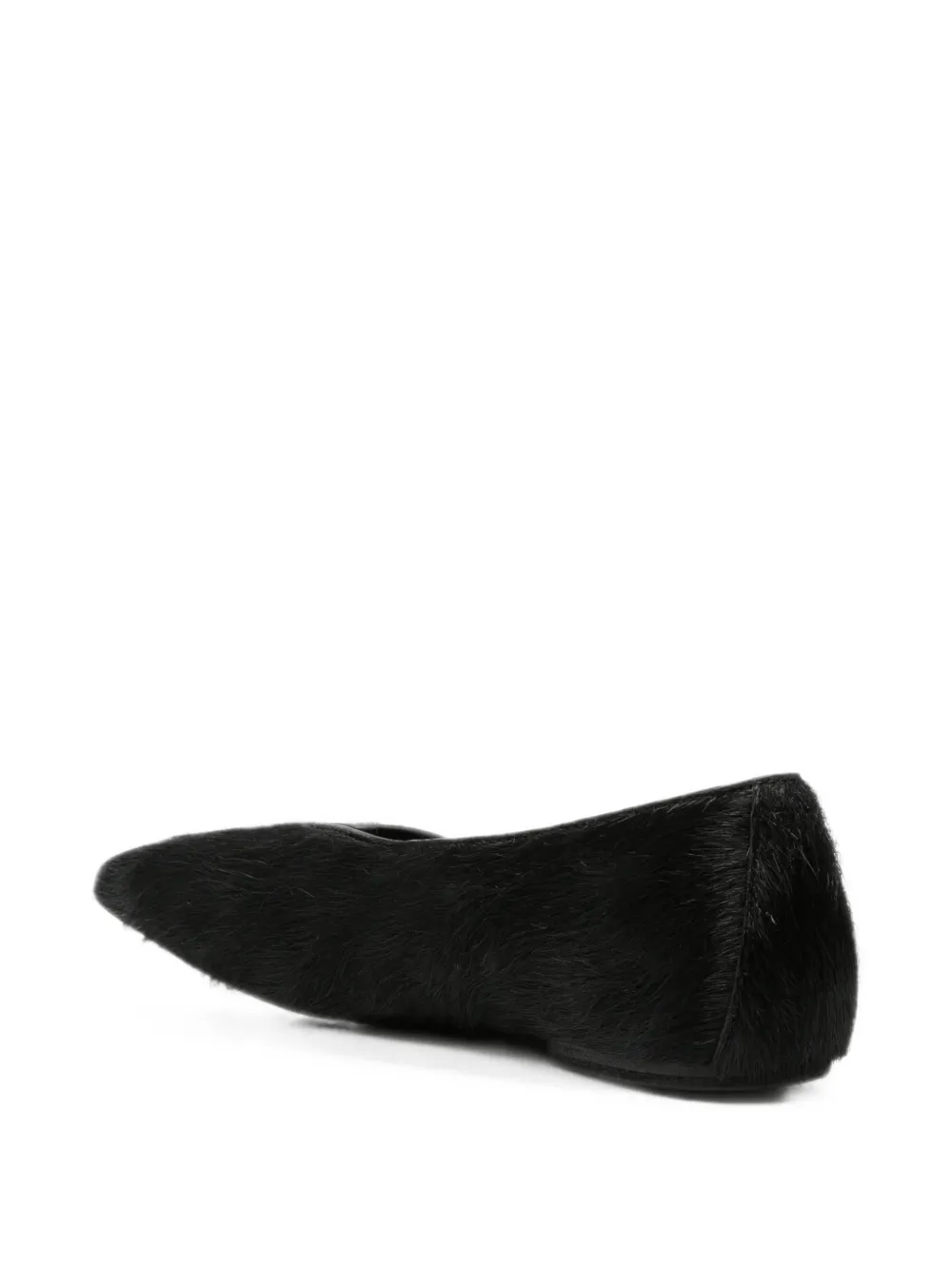 Rick Owens square-toe ballet flats Zwart