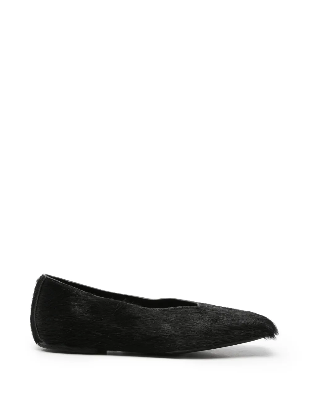 Rick Owens square-toe ballet flats - Nero