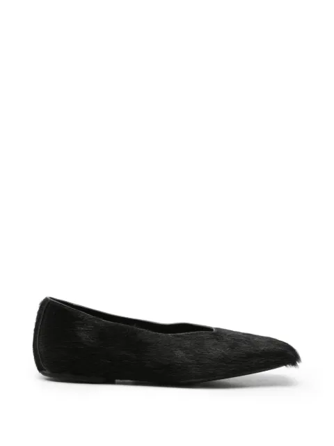 Rick Owens flats con puntera cuadrada