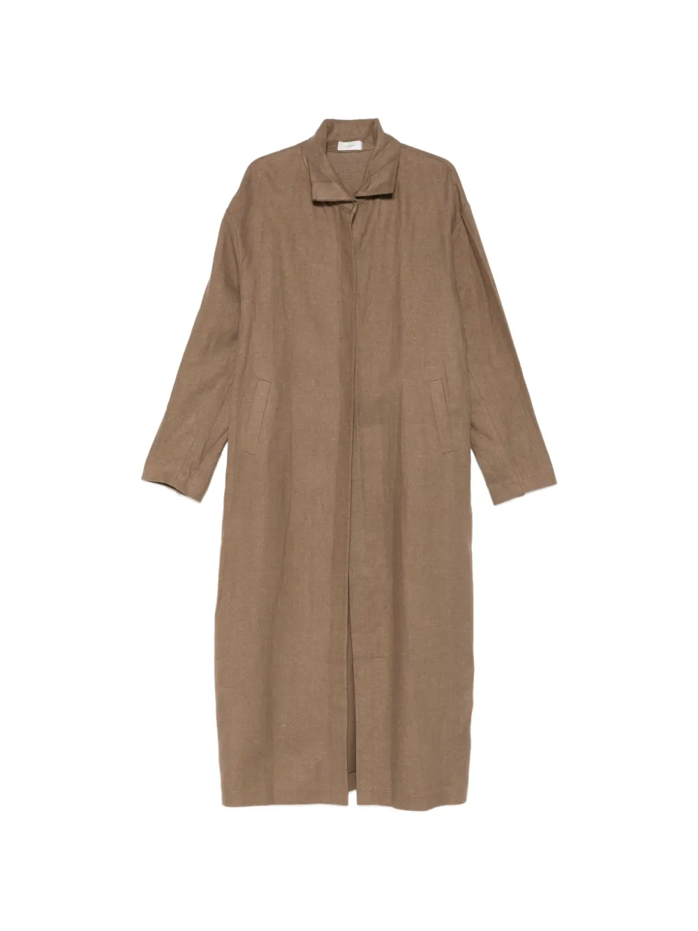 RUOHAN Elm Penrhyn collared coat - Marrone