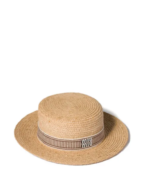 Miu Miu raffia hat