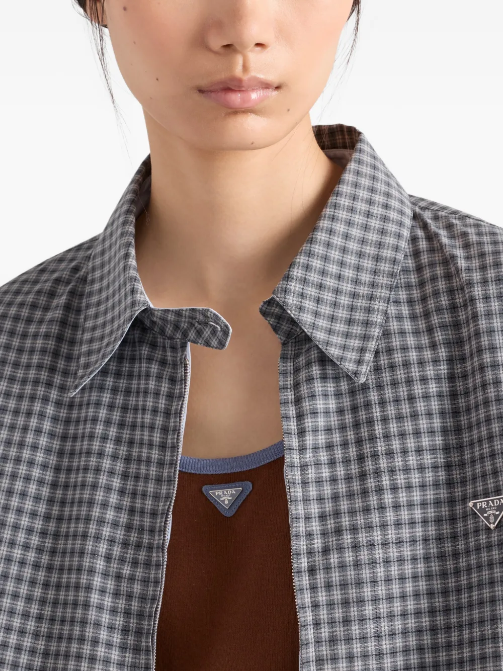 Prada Katoenen tanktop Bruin