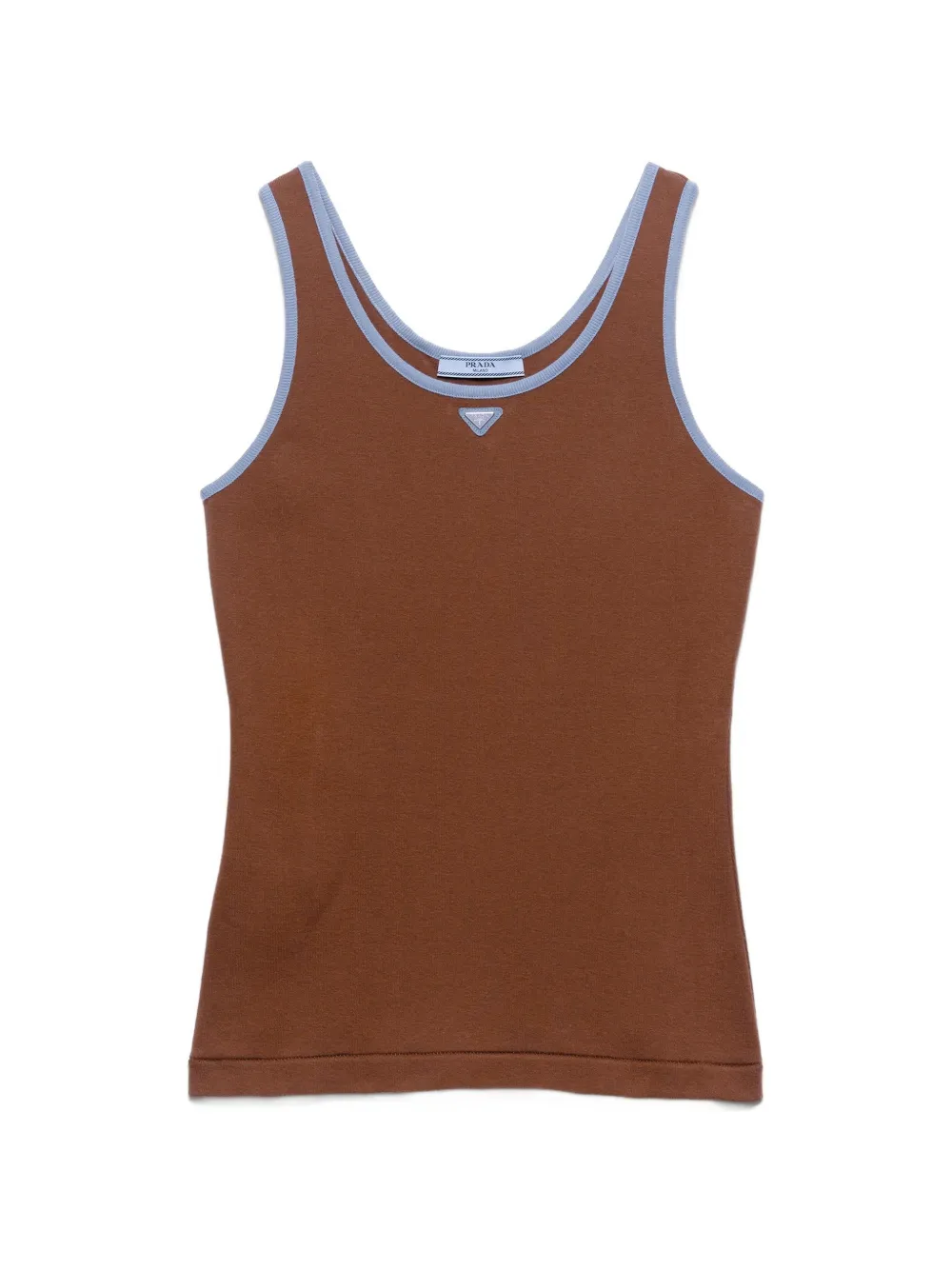 Prada old cotton tank top - Marrone