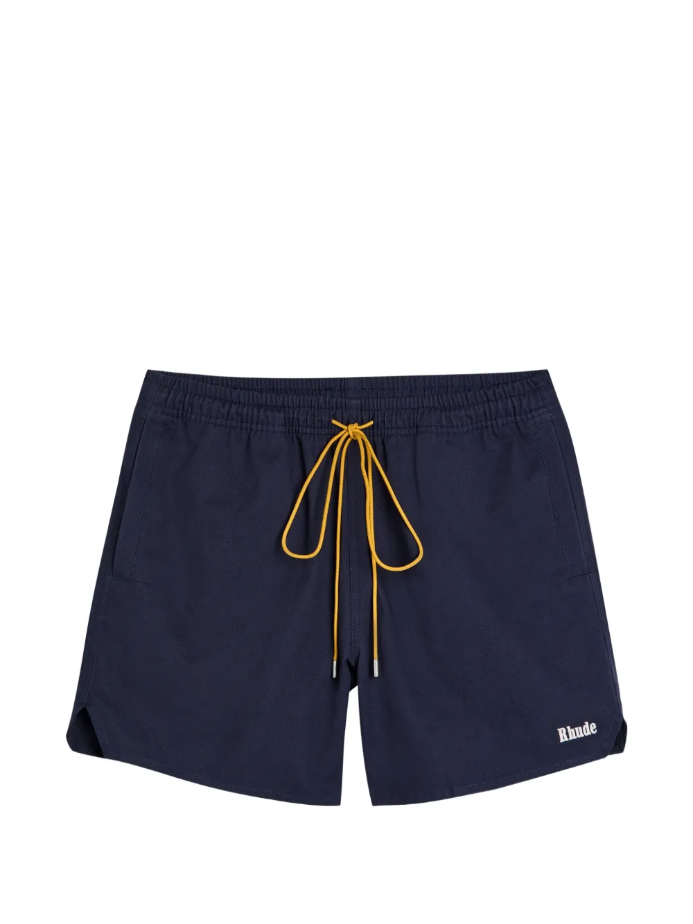 Rhude Logo-print Deck Shorts In Blue