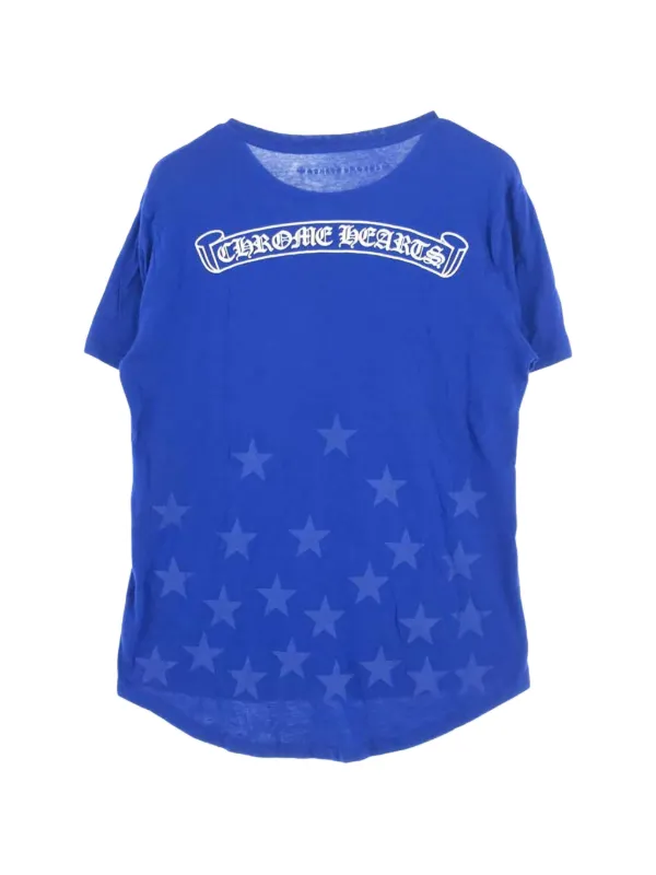 Chrome Hearts vertical-logo Graphic T-shirt | Blue | FARFETCH RO