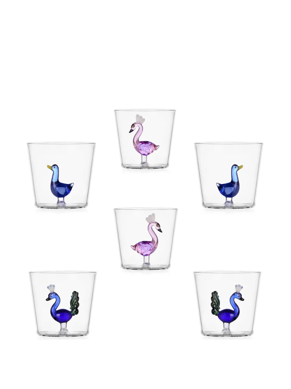  Ichendorf Milano Animal Farm Tumblers (set Of Six) - Neutrals 