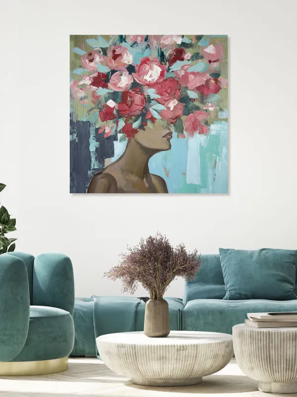 AGAVE QUADRI Avril Painting In Wooden Frame | Blue | FARFETCH
