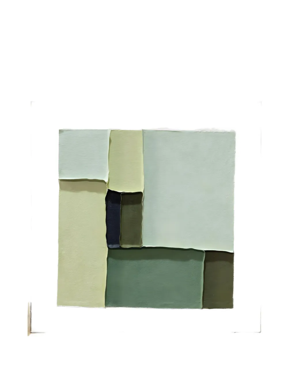 AGAVE QUADRI Sylva painting in wooden frame - Verde