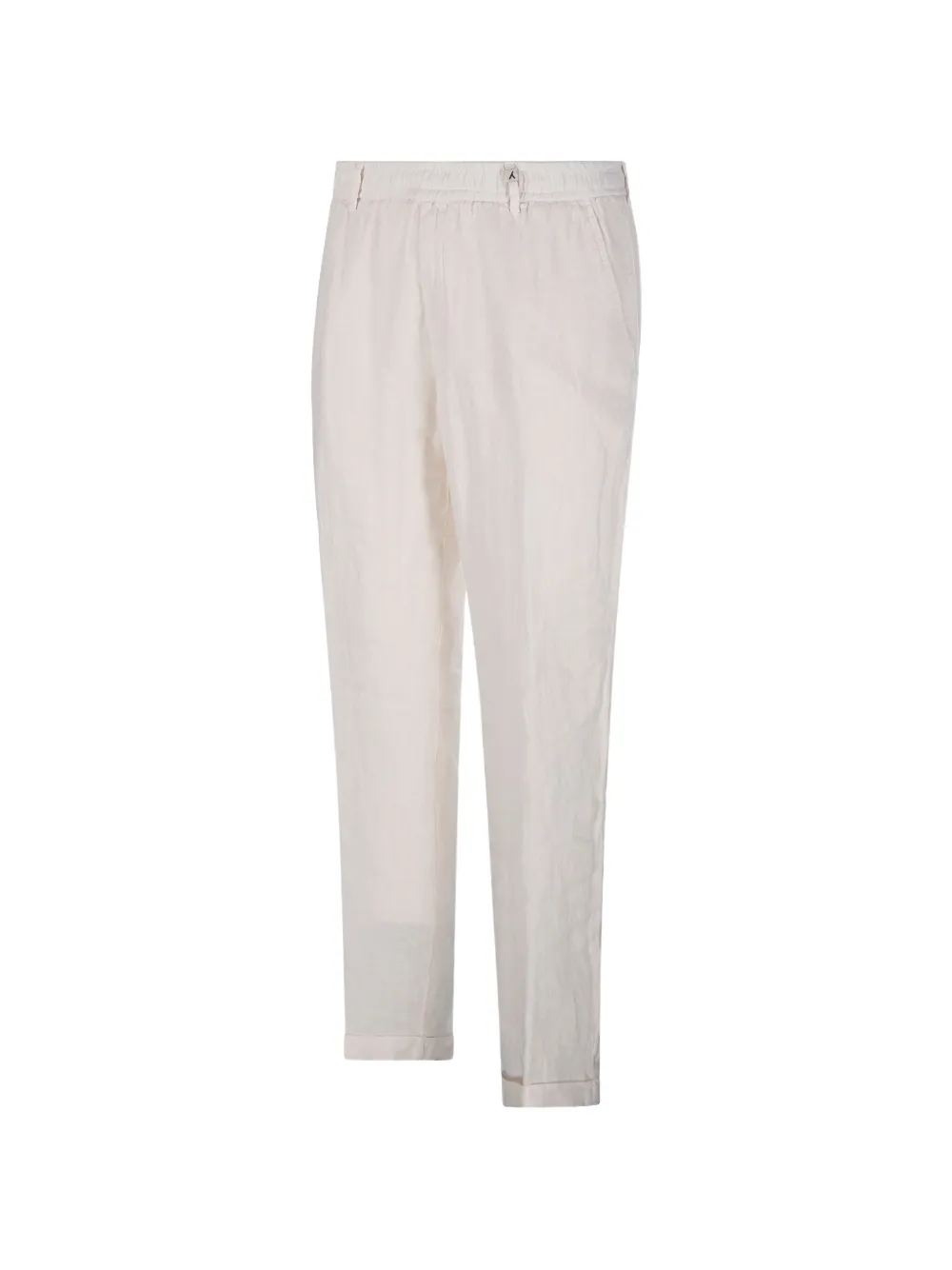 Myths Broek met logopatch Beige