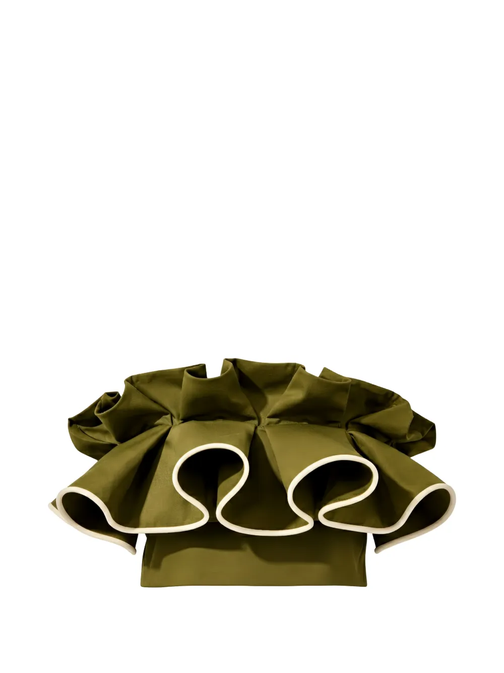Adriana Degreas Top a fascia con ruches - Verde
