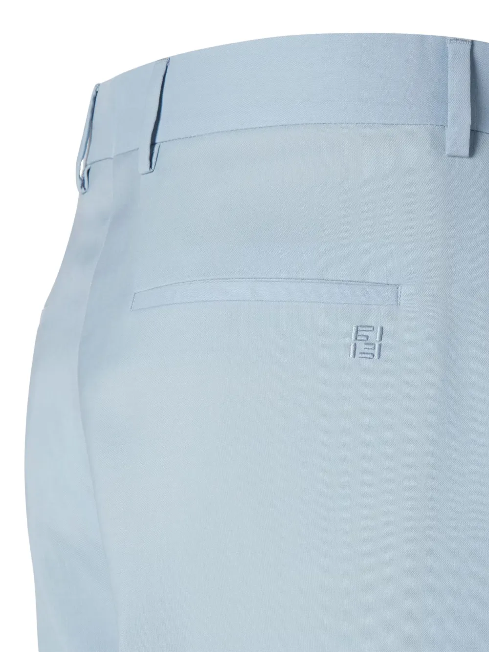 FENDI Wollen plooibroek Blauw
