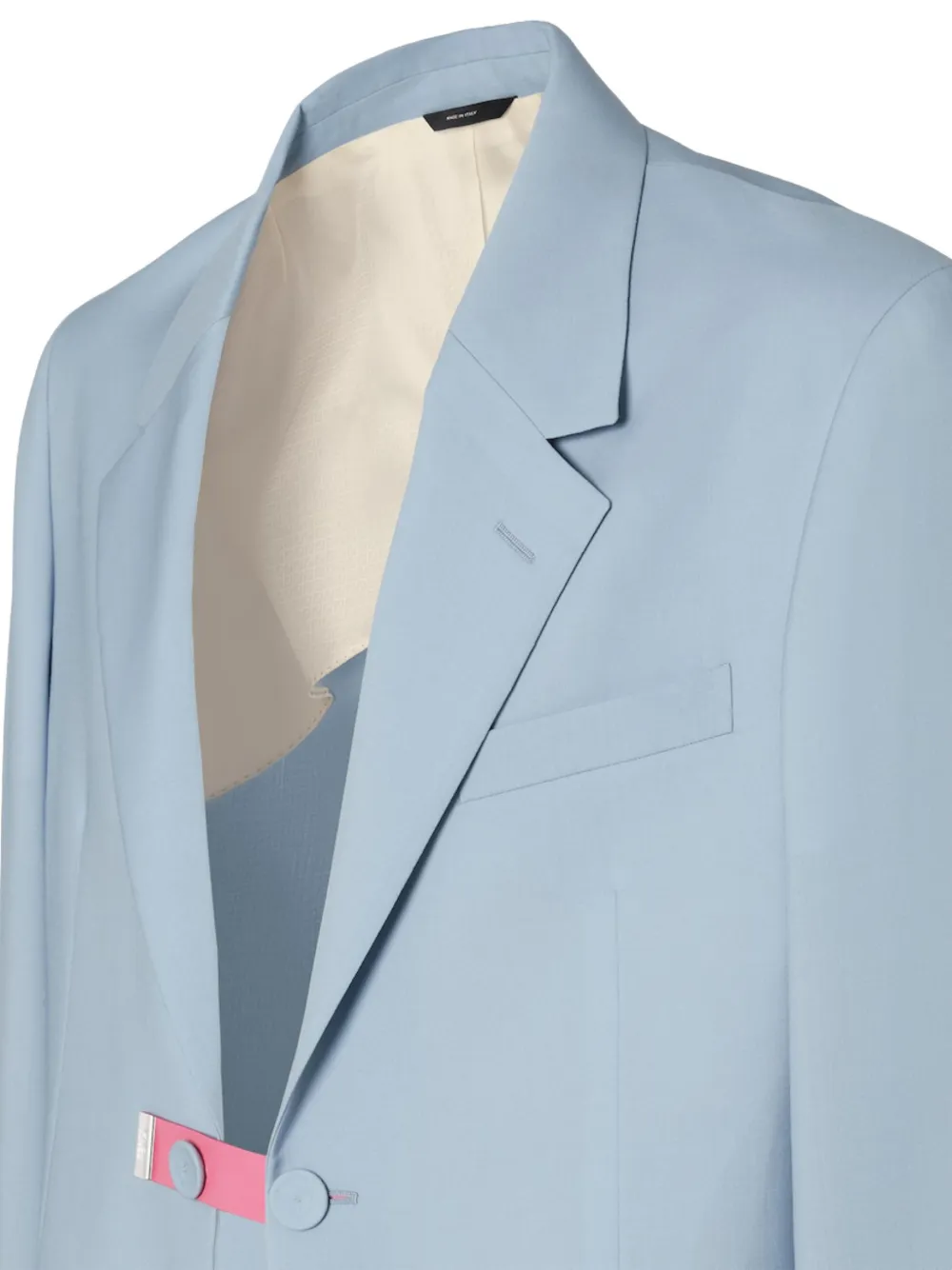  Fendi Button-fastening Blazer - Blue 