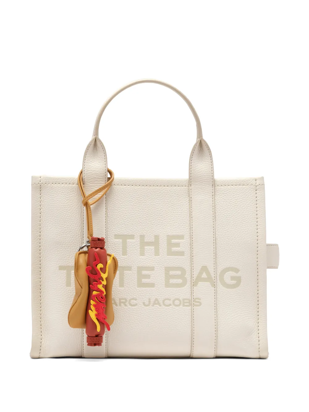 Marc Jacobs hot-dog Leather Keyring | Neutrals | FARFETCH