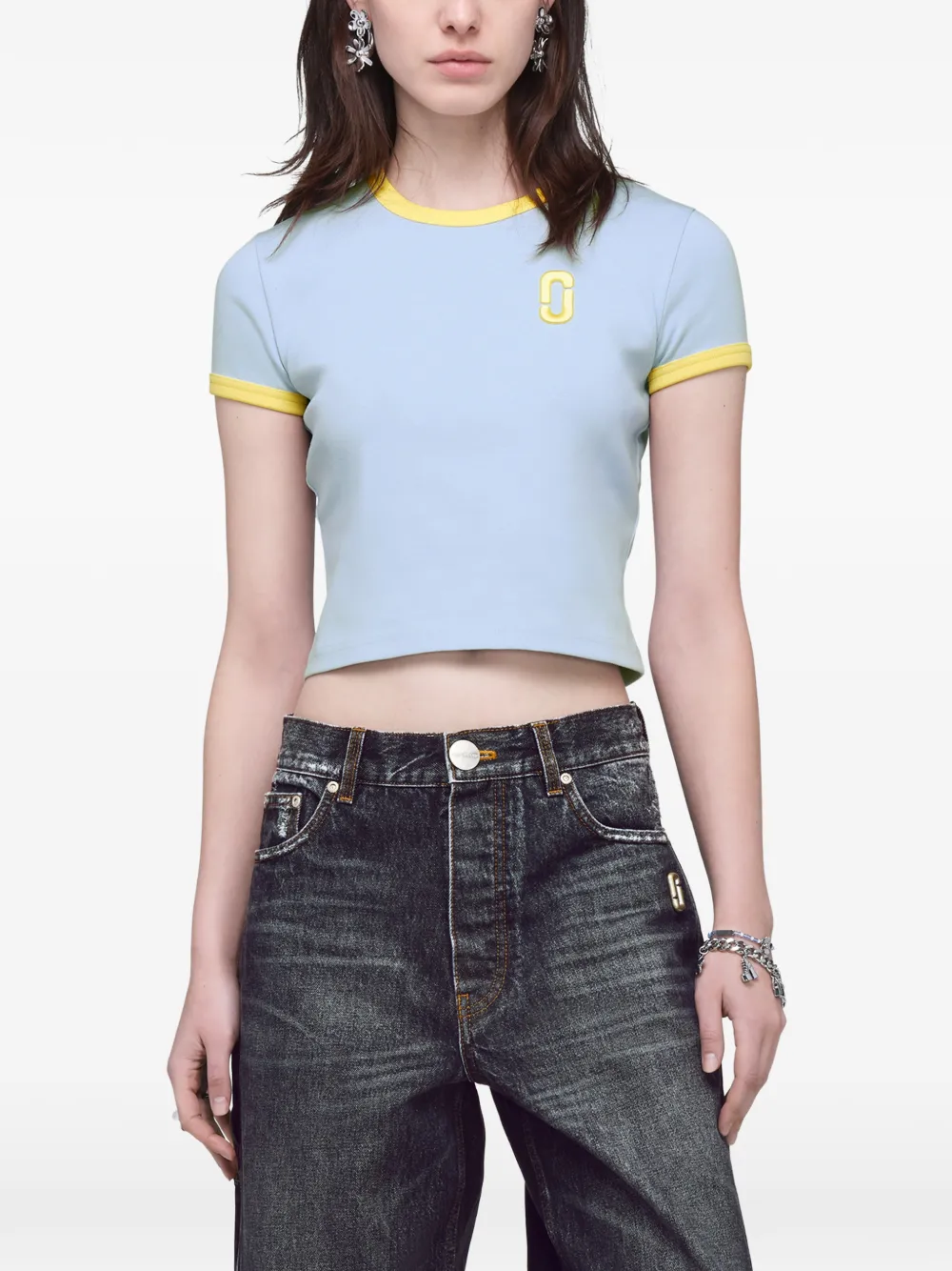 Marc Jacobs Pop J Marc ringer T-shirt Blauw